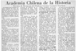 Academia Chilena de la Historia