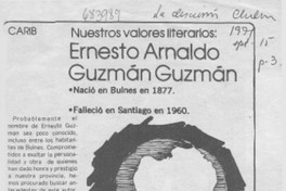 Ernesto Arnaldo Guzmán Guzmán.