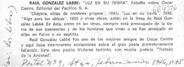 Raúl González Labbé.