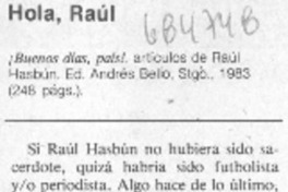 Hola, Raúl.