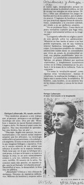 Enrique Lafourcade.
