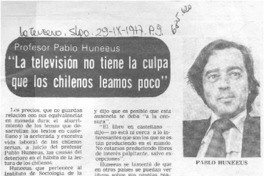 "La Televisión no tiene la culpa que los chilenos leamos poco".