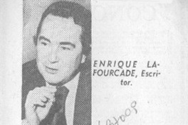 Enrique Lafourcade, escritor.