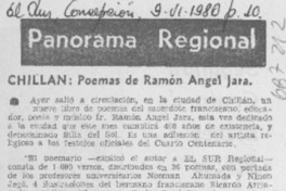 Poemas de Ramón Angel Jara.