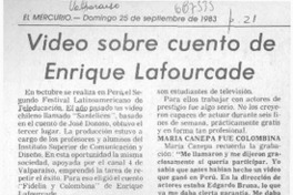Video sobre cuento de Enrique Lafourcade.