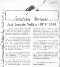 José Joaquín Vallejos (1811-1858)