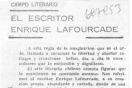 El escritor Enrique Lafourcade.