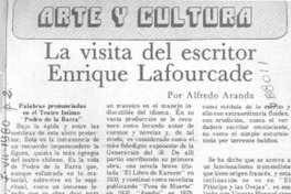 La visita del escritor Enrique Lafourcade