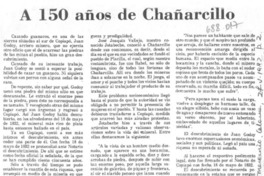 A 150 años de Chañarcillo.