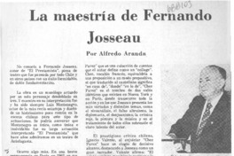 La maestría de Fernando Josseau