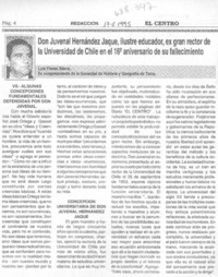 Don Juvenal Hernández Jaque, ilustre ecuador.