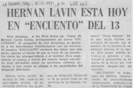 Hernán Lavín está hoy en "Encuentro" del 13.