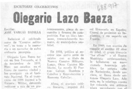 Olegario Lazo Baeza