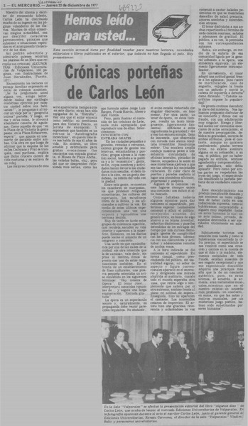 Crónicas portelas de Carlos León.
