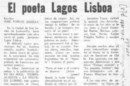 El poeta Lagos Lisboa