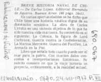 Breve historia naval de Chile.