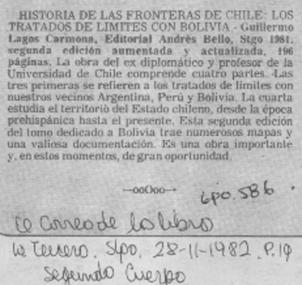 Historia de las fronteras de Chile: Los tratados de límites con Bolivia.