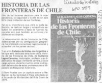 Historia de las fronteras de Chile.