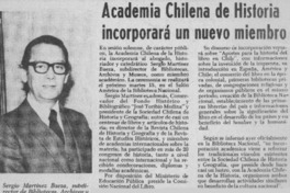 Academia Chilena de la Historia incorporará un nuevo miembro.