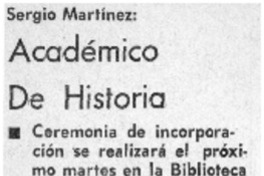 Académico de historia.