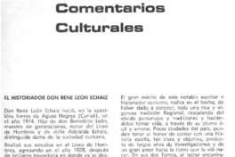 El historiador don René León Echaiz