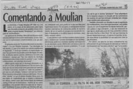 Comentando a Moulian  [artículo] Patricio Chacón M.