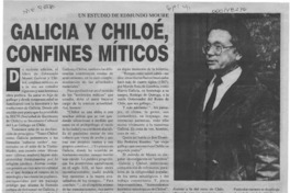 Galicia y Chiloé, confines míticos  [artículo] Fernando Quilodrán.