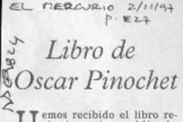 Libro de Oscar Pinochet  [artículo].