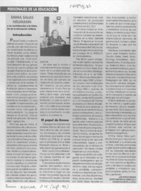 Emma Salas Neumann  [artículo] Juan Antonio Massone.