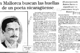 En Mallorca buscan las huellas de un poeta nicaragüense  [artículo].