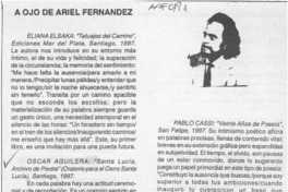 A ojo de Ariel Fernández  [artículo].