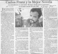 Carlos Franz y la mejor novela  [artículo].
