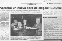 Apareció un nuevo libro de Magdiel Gutiérrez  [artículo].