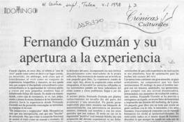 Fernando Guzmán y su apertura a la experiencia  [artículo].