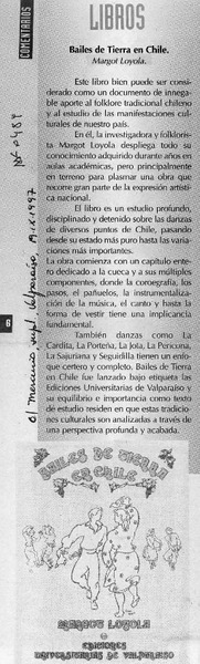 Bailes de tierra en Chile  [artículo].