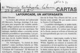 Lafourcade, un Antofagasta  [artículo].