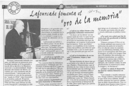 Lafourcade fomenta el "oro de la memoria" (entrevista)