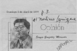 Tomás Moulian  [artículo] Sergio González Miranda.