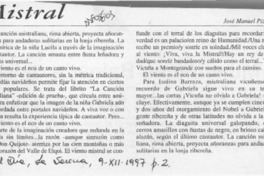 Mistral  [artículo] José Manuel Pizarro.