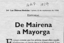 De Mairena a Mayorga  [artículo].