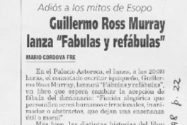 Guillermo Ross Murray lanza "Fábulas y refábulas"