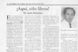 El viudo Ramírez  [artículo] Jorge Abasolo Aravena.