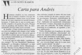 Carta para Andrés