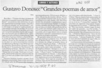 Gustavo Donoso, "Grandes poemas de amor"  [artículo] Filebo.