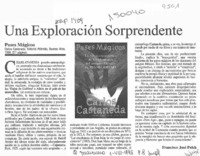Una exploración sorprendente  [artículo] Francisco José Folch.