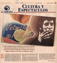Víctor Jara se manifiesta
