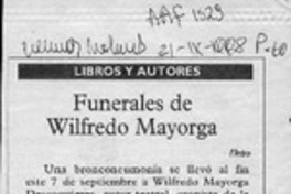 Funerales de Wilfredo Mayorga  [artículo] Filebo.