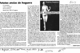 Astutas ansias de hoguera  [artículo] Gabriel Castro Rodríguez.