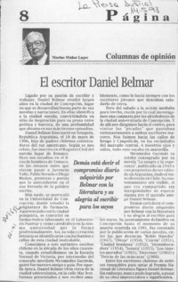 El escritor Daniel Belmar  [artículo] Marino Muñoz Lagos.