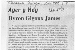 Byron Gigoux James  [artículo].